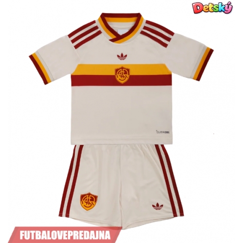 Lacne Dětský Futbalové dres AS Roma Paulo Dybala #21 2026-27 Krátky Rukáv - Preč (+ trenírky)